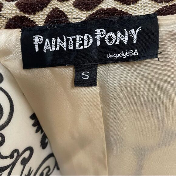 Vintage Painted Pony Animal Print Blazer Jacket - Picture 7 of 8